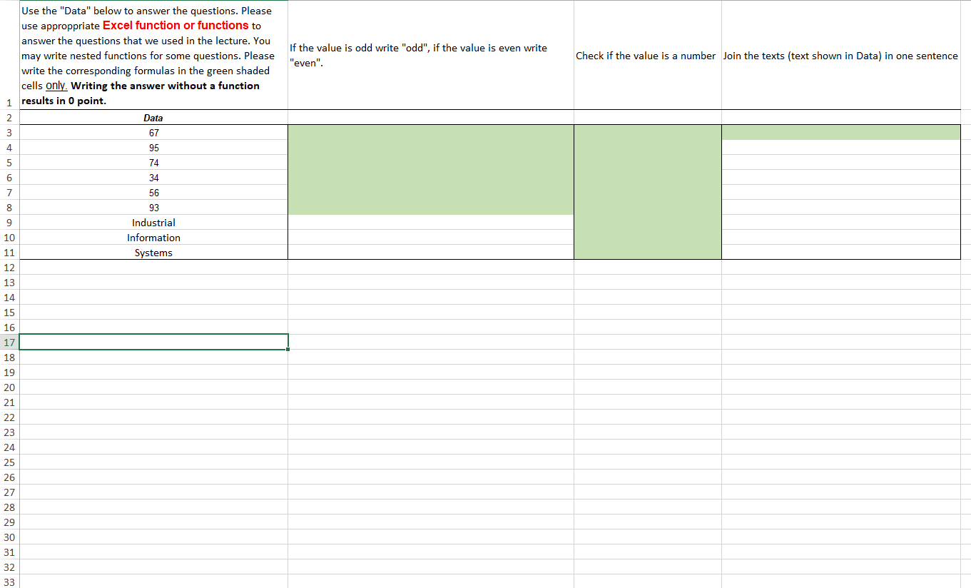 If the value is odd write "odd", if the value is