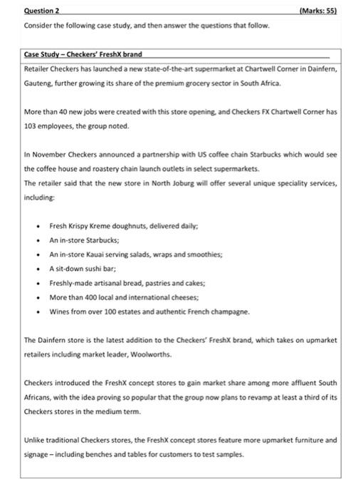 Consider the following case study, and then