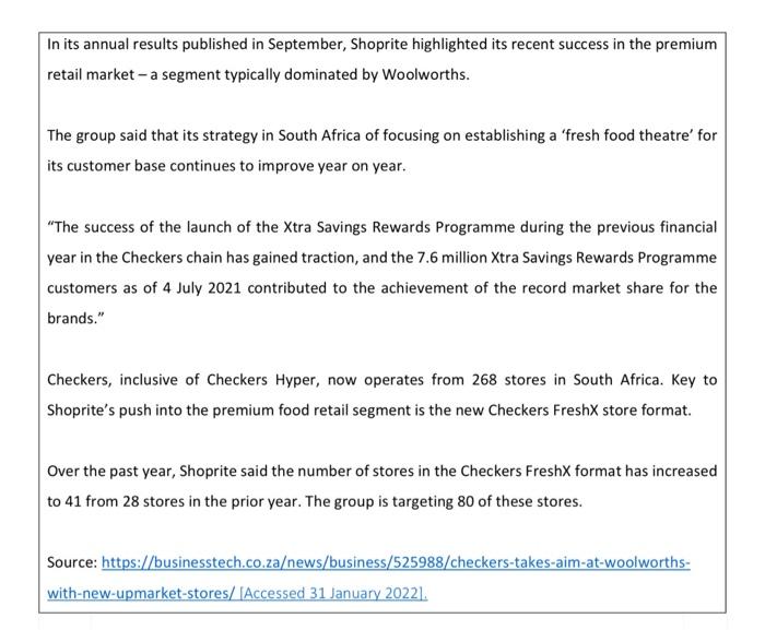 Consider the following case study, and then