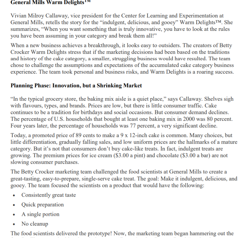 General Mills Warm Delights Vivian Milroy