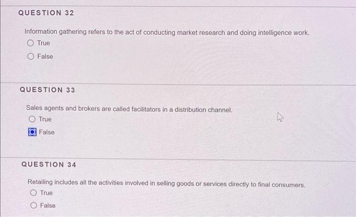 QUESTION 32 Information gathering refers to the