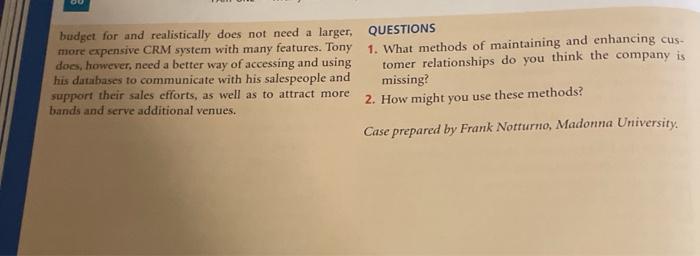 per- CASE 3.2 TC's Bookings: Getting the Most Out