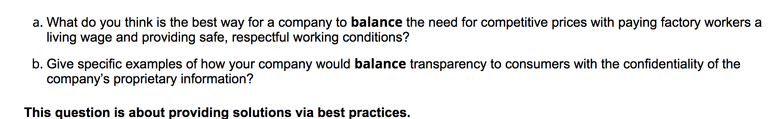 a. What do you think is the best way for a