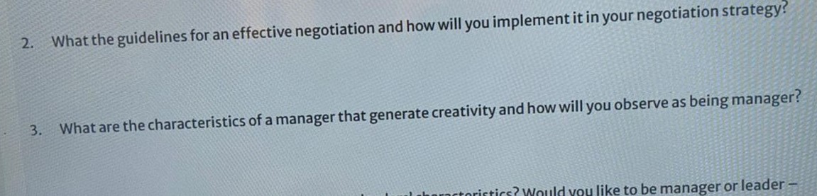 2. What the guidelines for an effective