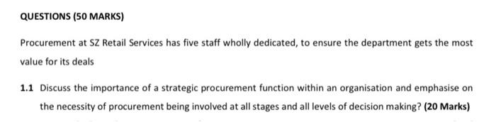 Please write a full page QUESTIONS (50 MARKS)