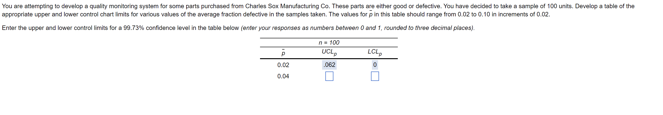 You are attempting to develop a quality