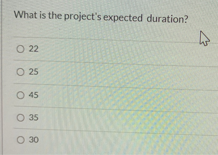 Use the project, answer questions Time Estimates