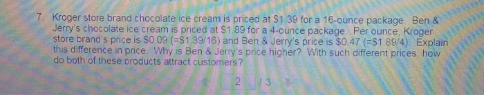 7. Kroger store brand chocolate ice cream is