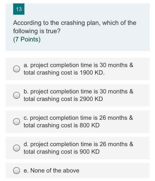 12 Answer questions 12 and 13 using the table
