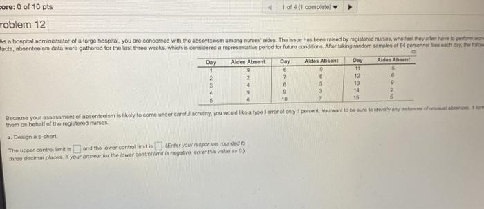 core: 0 of 10 pts 1 of 4 (1 complete Toblem 12 As