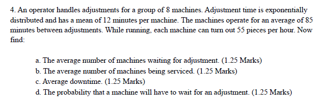 4. An operator handles adjustments for a group of