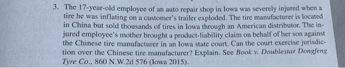 3. The 17-year-old employee of an auto repair
