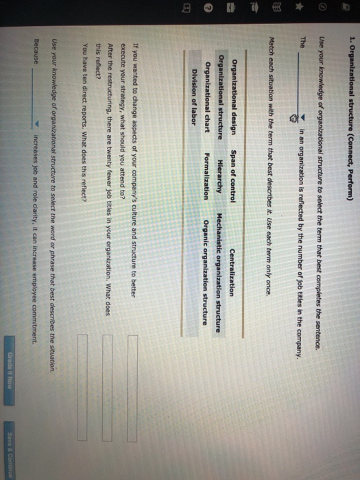 Attempts: Average: 73 1. Organizational structure