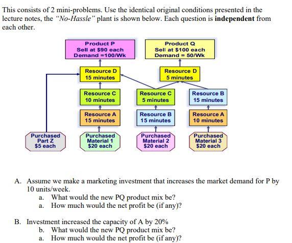 This consists of 2 mini-problems. Use the
