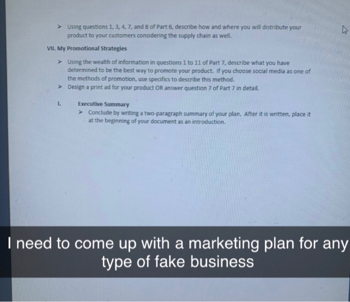 Marketing Plan for a Summer Semester A Marketing
