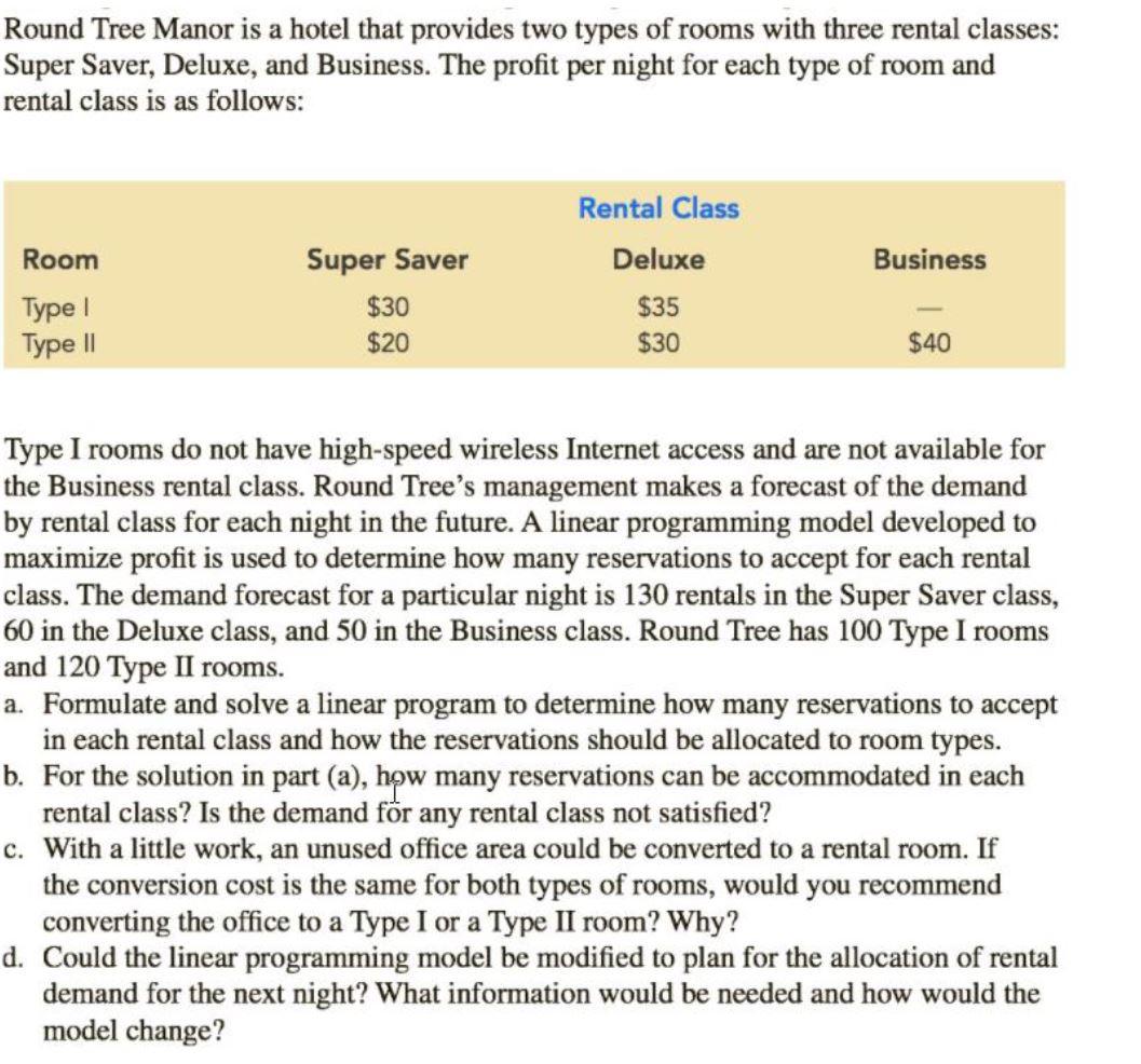 Round Tree Manor is a hotel that provides two