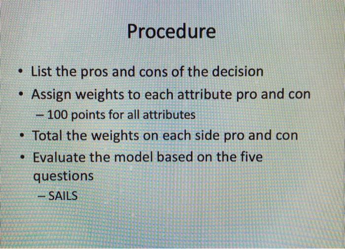 Homework Construct a valid linear additive