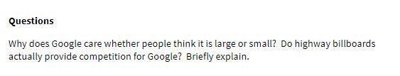 Questions Why does Google care whether people