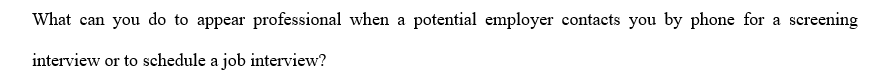 What can you do to appear professional when a