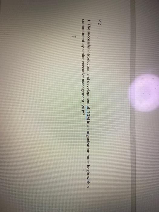 P2 1. The successful introduction and development