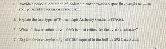 Chapter 4, need help asap please 4. Provide a