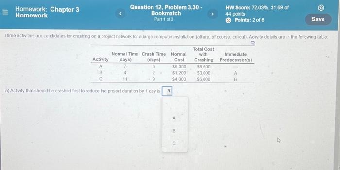 Question 12. Part 1-3. PLEASE DO ALL PARTS. I