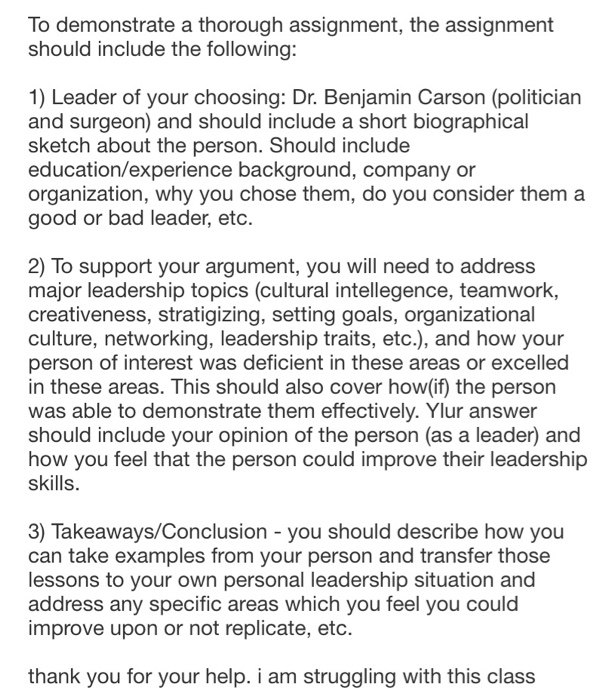 Please help me with this assignment on Dr.