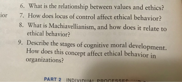 Fior 6. What is the relationship between values