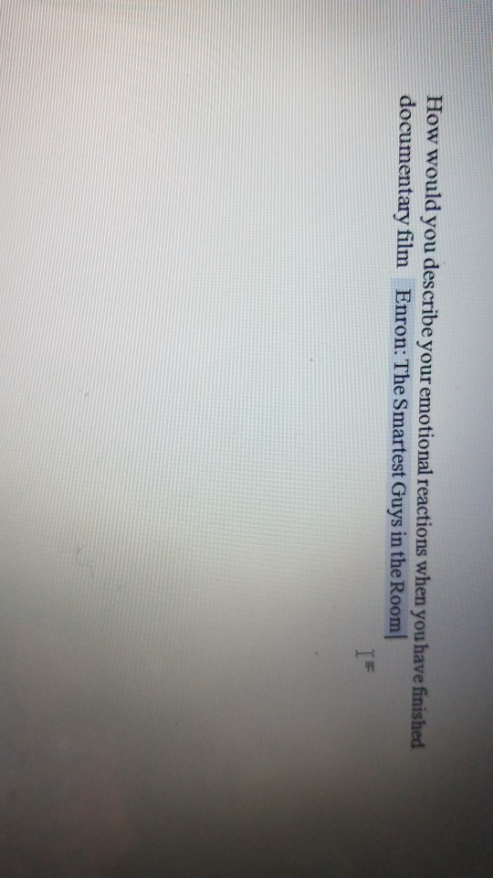 How would you describe your emotional reactions