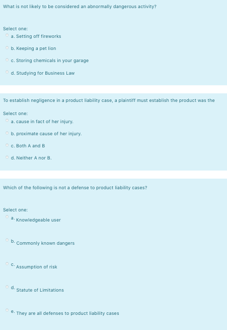 What is not likely to be considered an abnormally