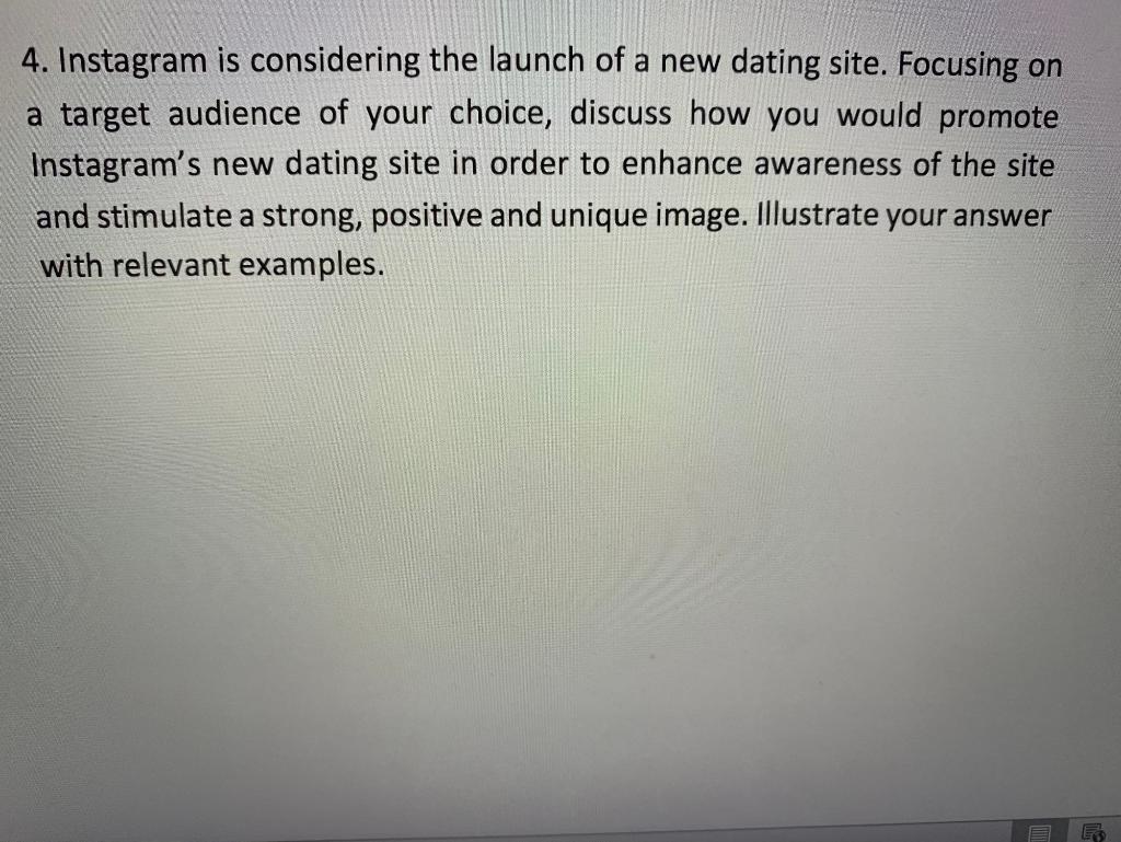 4. Instagram is considering the launch of a new