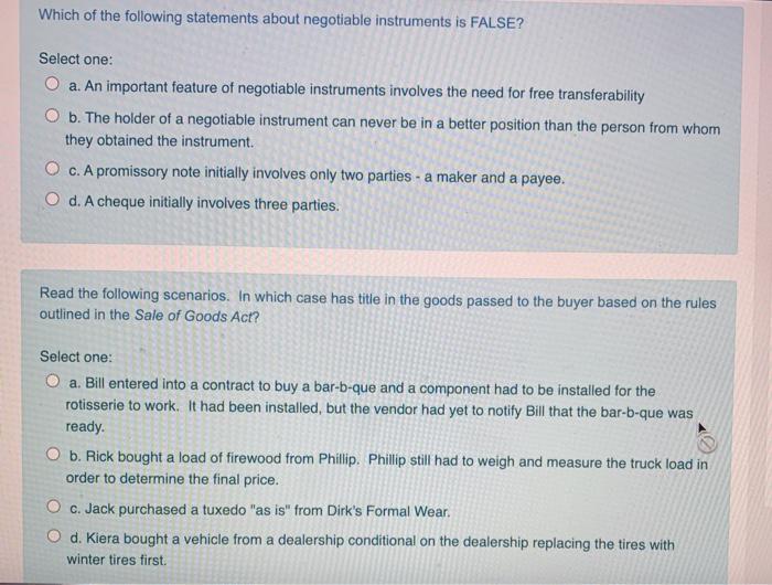 Which of the following statements about