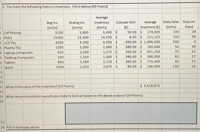 Answer question 2) in complete sentences: 2)What