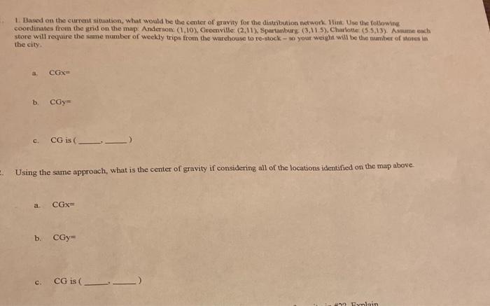 1. Based on the current situation, what would be