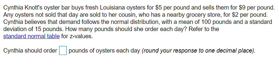 Cynthia Knott's oyster bar buys fresh Louisiana