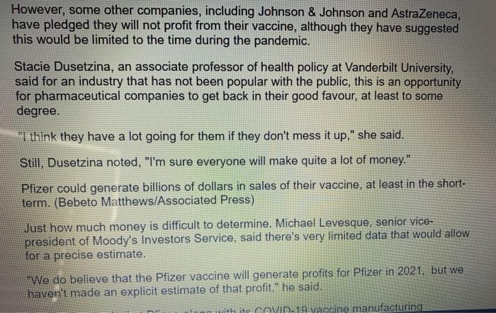 Part 2 - Case Study Questions Some companies will