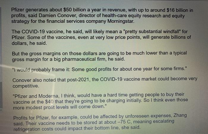 Part 2 - Case Study Questions Some companies will