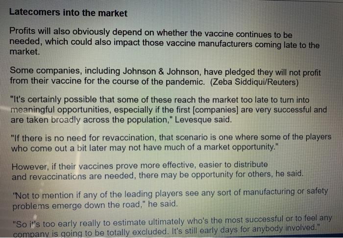 Part 2 - Case Study Questions Some companies will