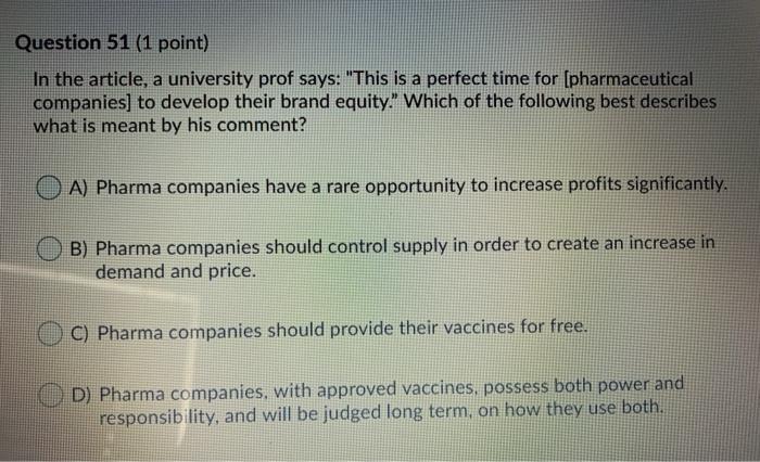 Part 2 - Case Study Questions Some companies will