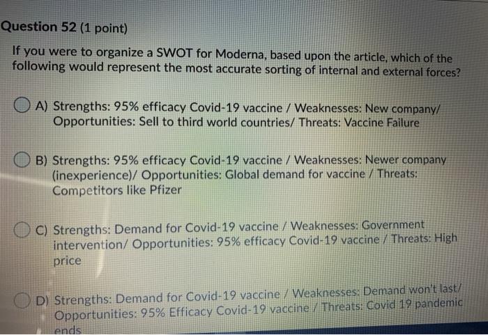 Part 2 - Case Study Questions Some companies will