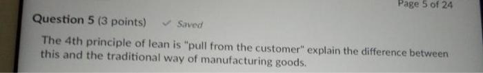 Page 5 of 24 Question 5 (3 points) Saved The 4th