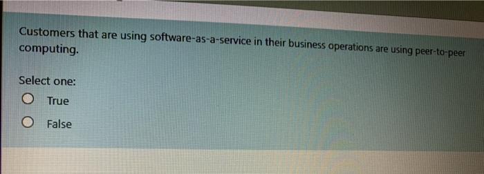 Customers that are using software-as-a-service in