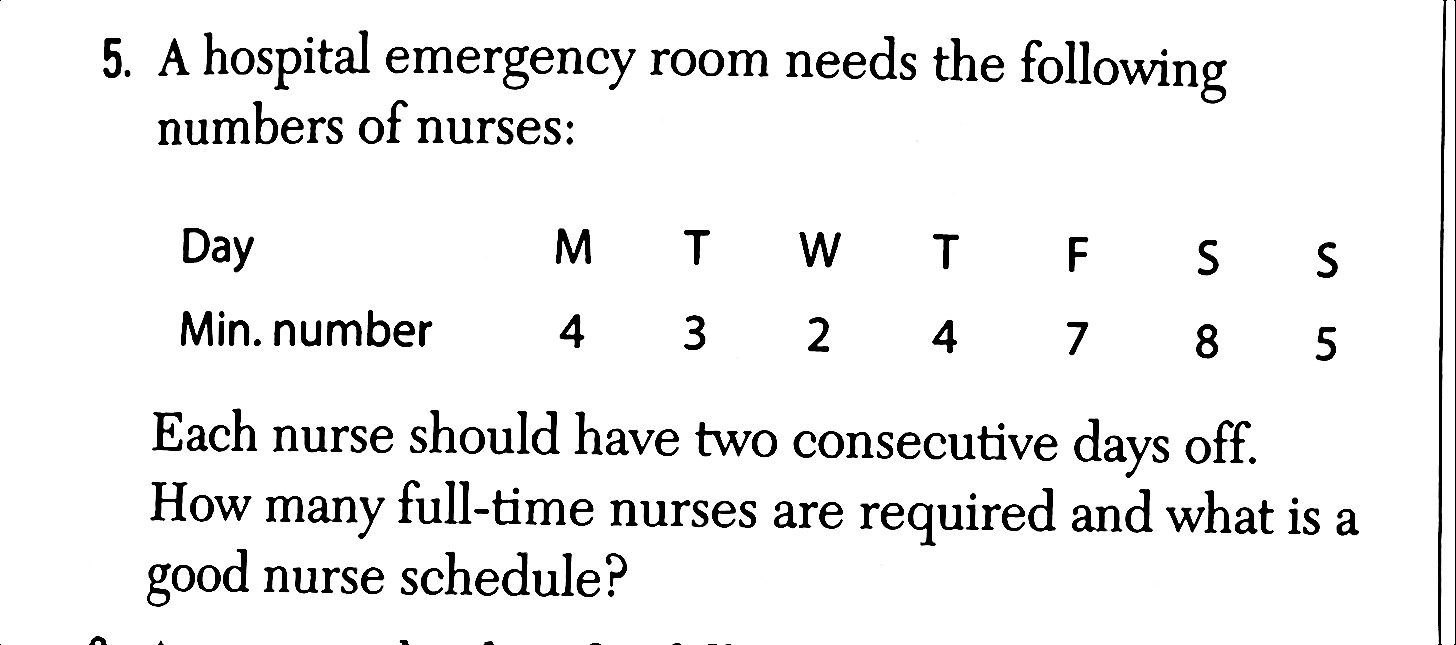 chapter 14 problem 5 SE 5. A hospital emergency