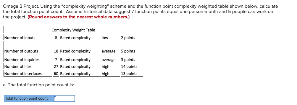Omega 2 Project. Using the "complexity weighting"