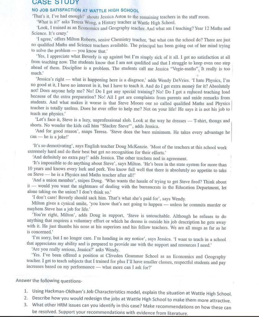 case study is uploaded: need to answer the 3