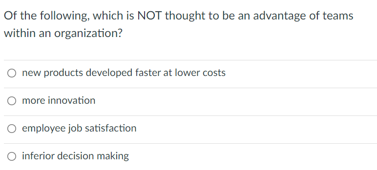 Of the following, which is NOT thought to be an