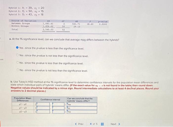 Hybrid 1: 1 - 39, ni - 20 Hybrid 2: 2 - 50, 12 -