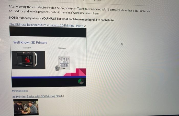 After viewing the introductory video below,