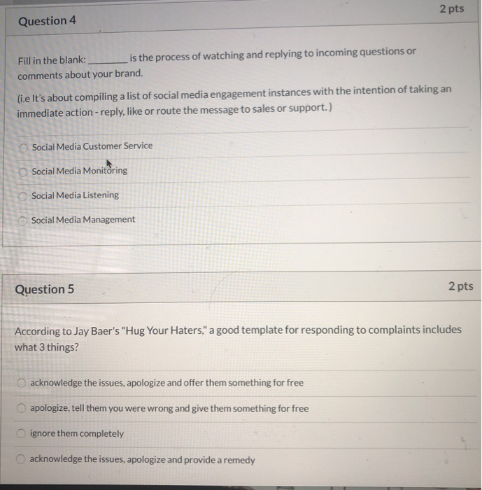 2 pts Question 4 Fill in the blank:_ _ is the