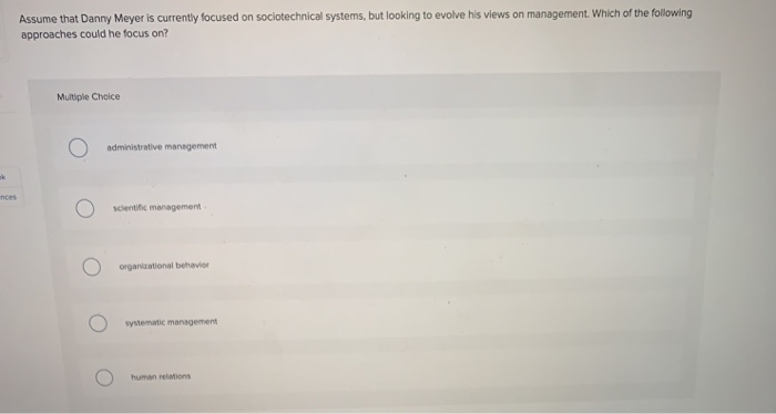 assume that danny meyer is currently focused on